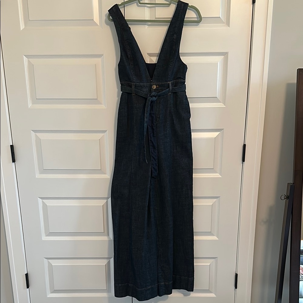 Pilcro Women's Wide-leg Denim Jumpsuit